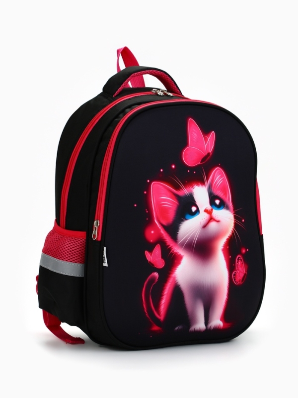 Рюкзак каркасный ArtFox STUDY, 39х30х14 см, унив  Рюкзак каркасный ArtFox STUDY, 39х30х14 см, унив "Котик"