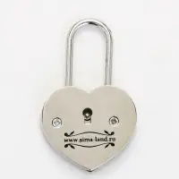 Замок свадебный с ключом «Вместе навсегда», 5.1×7 см Замок свадебный с ключом «Вместе навсегда», 5.1×7 см