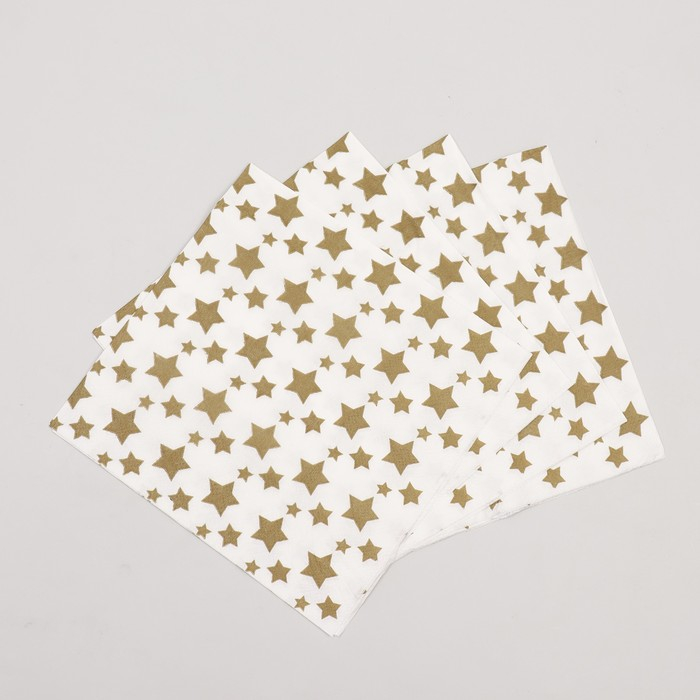 Набор посуды «С днём рождения», золотые звёзды Набор посуды «С днём рождения», золотые звёзды