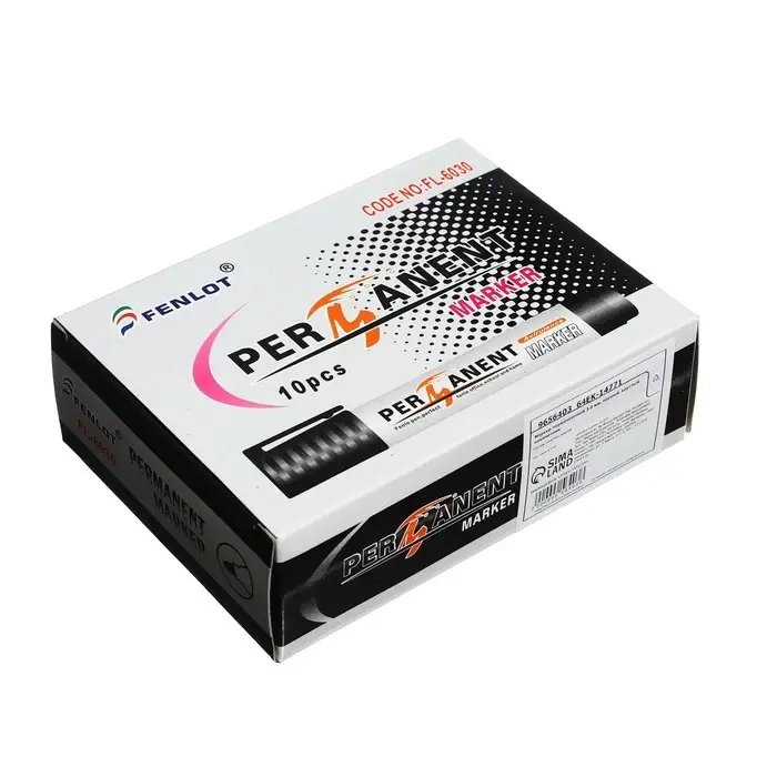 Маркер перманентный 3.0 мм, черный, круглый наконечник Маркер перманентный 3.0 мм, черный, круглый наконечник