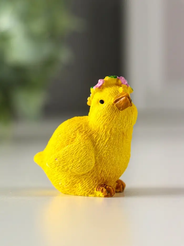 Сувенир полистоун "Цыплёнок в веночке/с гнездом" МИКС 4х3х4 см Сувенир полистоун "Цыплёнок в веночке/с гнездом" МИКС 4х3х4 см