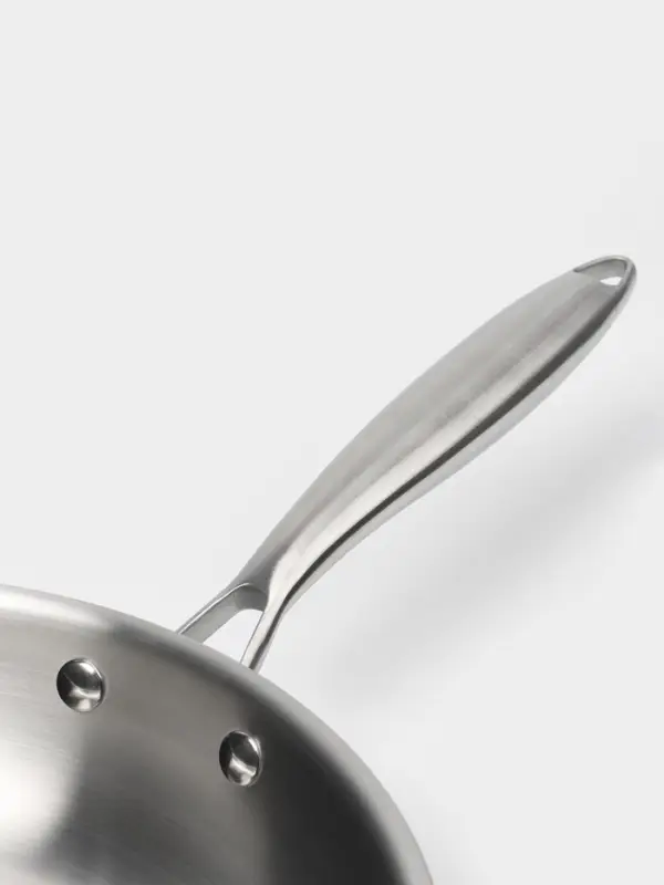 Сковорода 3Ply Hanna Kn&ouml;vell, d=30 см, h=5.5 см, толщина 2.2 мм, индукция, нержавеющая сталь, серебристая