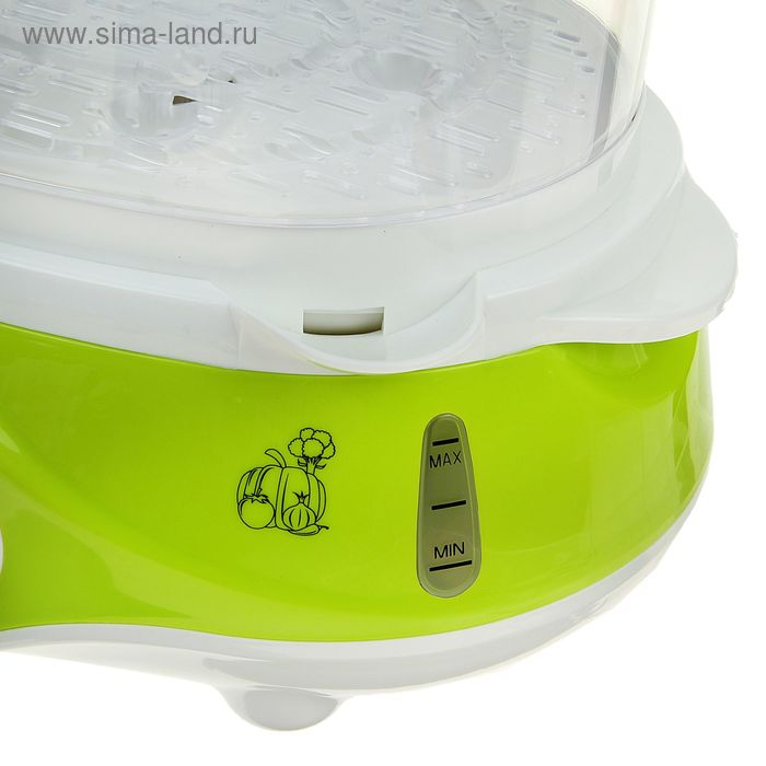 Пароварка Endever Vita-171, электрическая, 1000 Вт, 11 л, 3 яруса, бело-зеленая Пароварка Endever Vita-171, электрическая, 1000 Вт, 11 л, 3 яруса, бело-зеленая