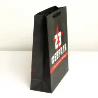 Пакет подарочный ламинированный, упаковка, &laquo;С 23 февраля&raquo;, M 26&times;30&times;9 см