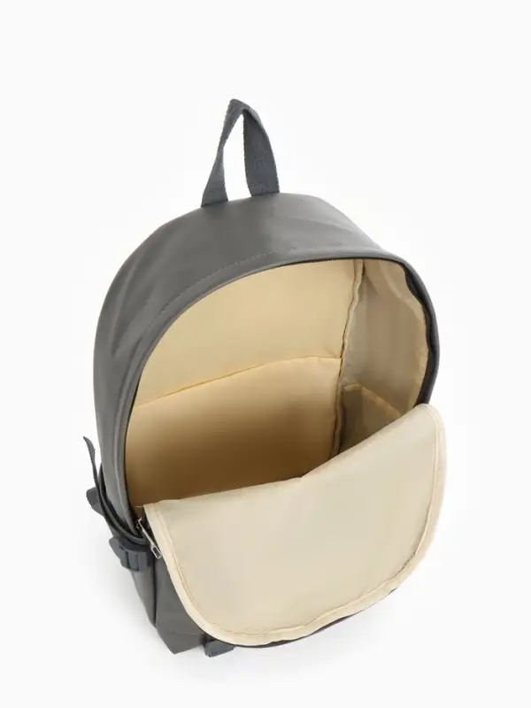 Рюкзак молодёжный на молнии, 3 кармана, размер 29&times;12&times;42 см, серый