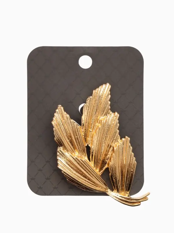 Брошь  Брошь "Колоски", цвет золото