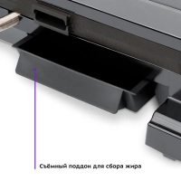 Электрогриль КТ-1662 двусторонний гриль электрический 2200Вт