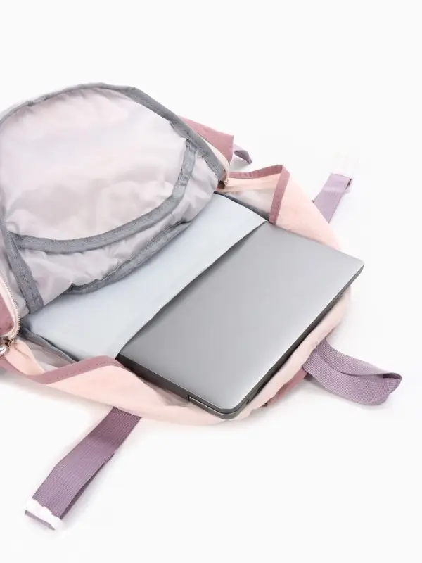 Рюкзак, 1 отделение, 4 кармана, 30&times;14&times;43 см, розовый