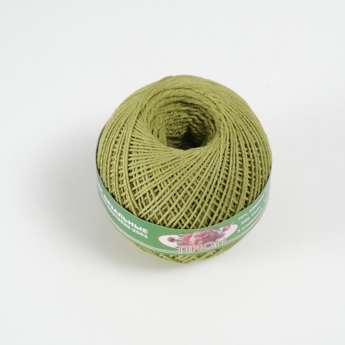 Нитки вязальные Нитки вязальные "Пион" 200м/50гр 70% хлопок, 30% вискоза цвет 2702