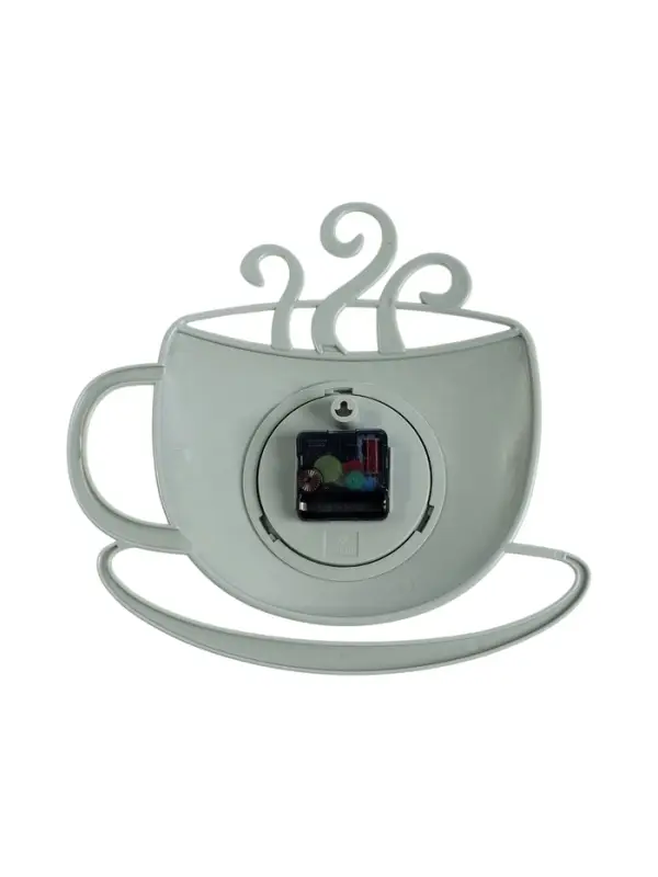 Часы настенные интерьерные &laquo;Чашка с дымком&raquo;, 31.5&times;30.5 см, бесшумные, зелёные