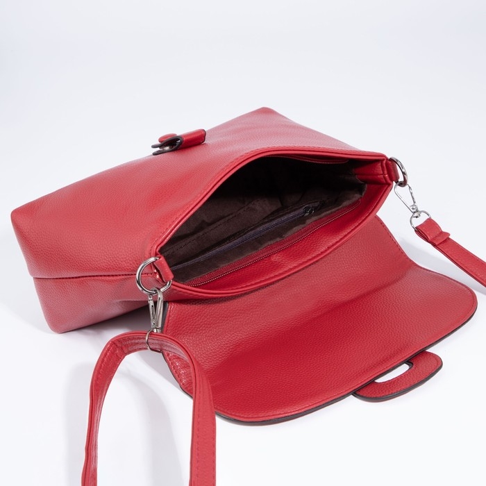 Сумка-мессенджер на молнии, цвет красный Сумка-мессенджер на молнии, цвет красный