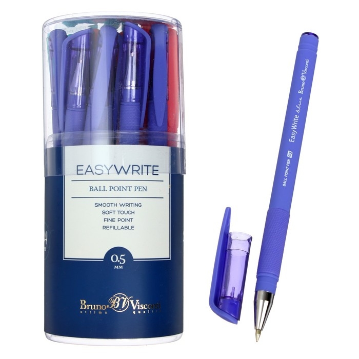 Ручка шариковая EasyWrite JOY, стержень синий, узел 0.5 мм, МИКС Ручка шариковая EasyWrite JOY, стержень синий, узел 0.5 мм, МИКС