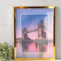 Фоторамка для фото " Lumo" 30х40 см,  набор 3 шт, (пластиковый экран), золото