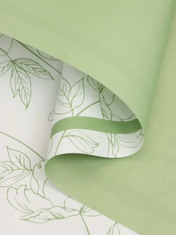 Пленка для цветов, "Букет цветов", зелёная, 57х57 см