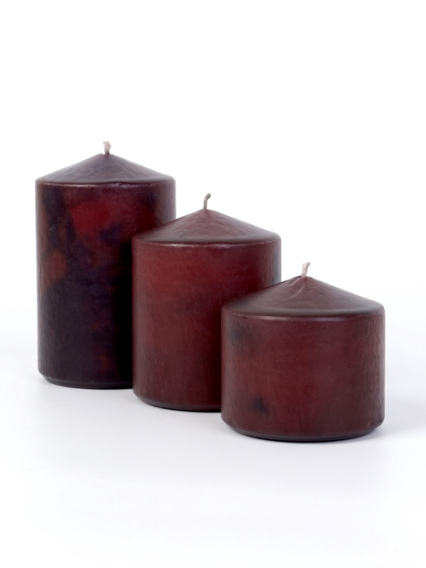Набор свечей - цилиндров 3в1 (6х11 см, 6х8 см, 6х6,5 см),