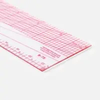 Линейка для квилтинга и пэчворка, 5&times;30.5&times;0.1 см, розовая