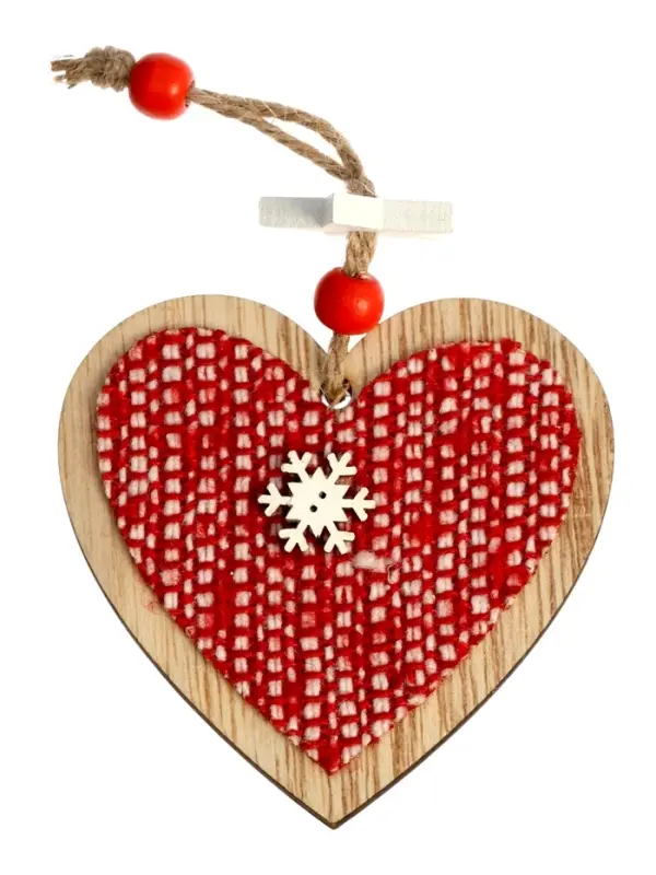 Елочная игрушка Лесная мастерская &laquo;Зимний вечер&raquo;, МИКС, красная