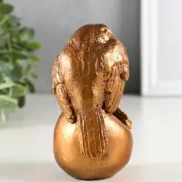 Фигурка гипс &laquo;Птица на яблоке&raquo;, 13 см, под бронзу