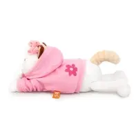Мягкая игрушка "Ли-Ли в худи с цветочком" лежачая, 18 см LKl18-002 Мягкая игрушка "Ли-Ли в худи с цветочком" лежачая, 18 см LKl18-002