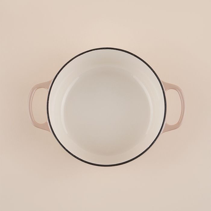 Кастрюля чугунная с эмалированным покрытием SL Home, d=24,5 см, h=11 см, цвет бежевый