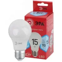 Лампа светодиодная LED 15 Вт 1200Лм 4000К груша нейтральный E27 220-240В LED A60-15W-840-E27 Red Line