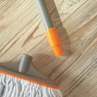 Швабра со сменной насадкой тм VETTA Премиум Грей, хлопок 240 гр., ручка 148 см