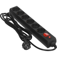 Сетевой фильтр Buro 600SH-3-B 3м (6 розеток) черный