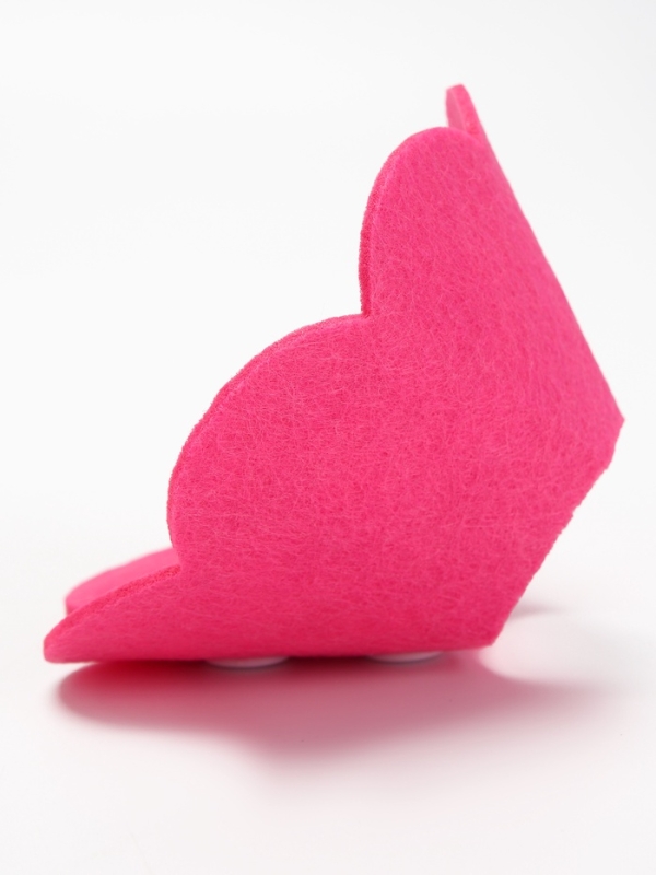 Ветеринарный воротник из фетра  Ветеринарный воротник из фетра "Ромашка", размер S, фуксия