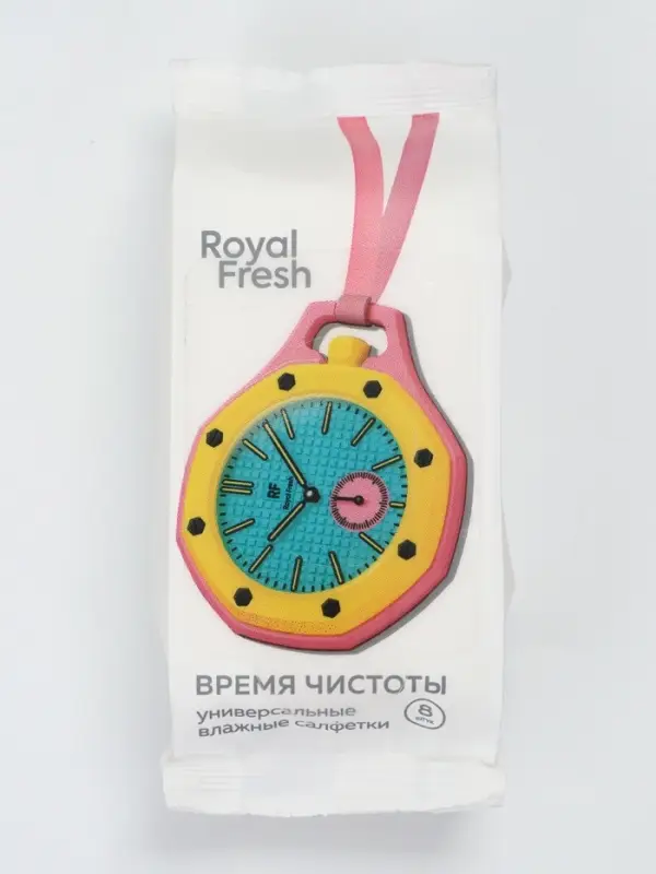 Салфетки влажные универсальные Fresh Royal, 8 шт.