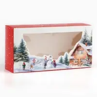 Коробка складная «Счастливого Нового года», 20 x 10 x 5 см