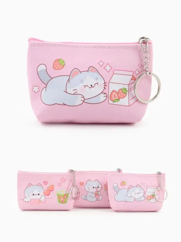 Кошелек дет 13-01-01 Июнь2513, 10,5*2,5*8 см, отд на молнии, микс