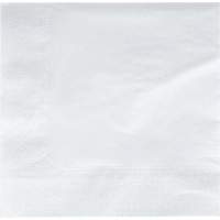 Салфетки бумажные Luscan 2сл 33х33см белые 200шт/уп