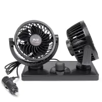 Вентилятор автомобильный двойной AVS 8098 12B 4" (корпус: пластик, цвет:чёрный)