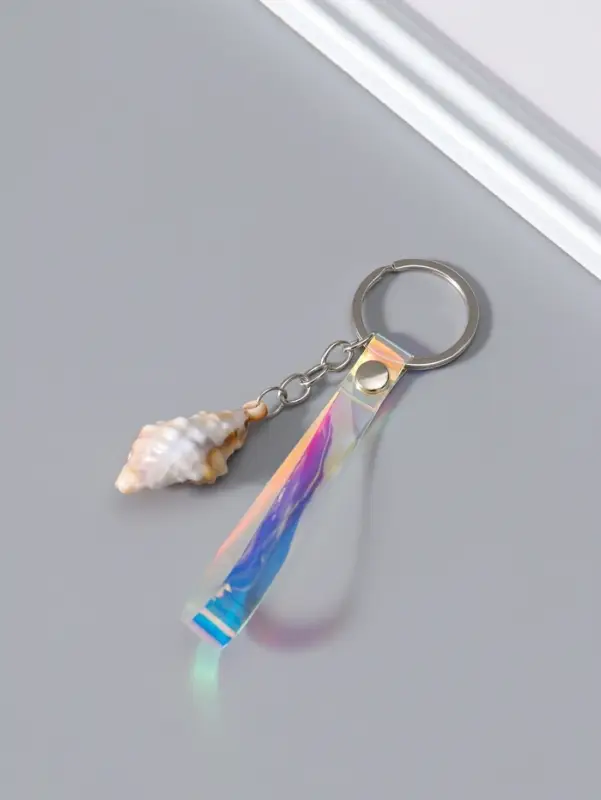 Брелок пластик с ремешком "Ракушка Рапан" 4х2 см