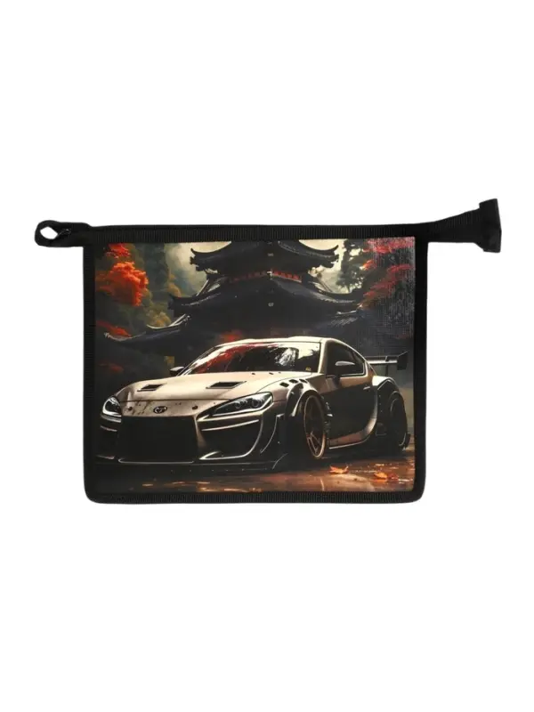 Папка для тетрадей А5 &laquo;Авто в лесу&raquo;, молния сверху, 230&times;190&times;50 мм