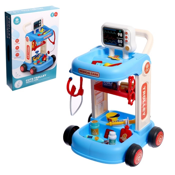 Игровой набор «Доктор» на тележке, с аксессуарами Игровой набор «Доктор» на тележке, с аксессуарами