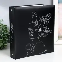 Фотоальбом 50 "магнитных"листов "style" 23X28см, пер-т 3-кольца
