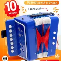 Музыкальная игрушка ZABIAKA &laquo;Гармонь&raquo;, синяя