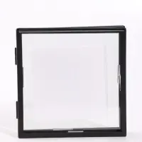 Рамка на 2 фото &laquo;Квадрат&raquo;, 15&times;15 см, металлическая, чёрный