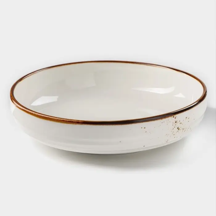 Тарелка глубокая Magistro &laquo;Церера&raquo;, 1.1 л, d=22 см, фарфор, белая