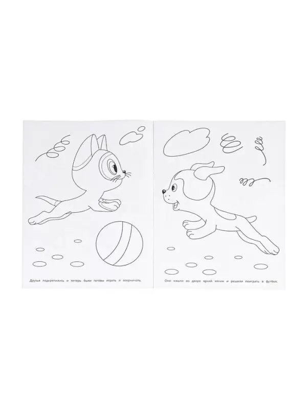 Раскраска &laquo;Приключения котёнка&raquo;, 16 стр., Союзмультфильм