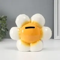 Копилка для денег &laquo;Ромашка-шарик&raquo;, керамика, 7&times;16.4&times;14.5 см