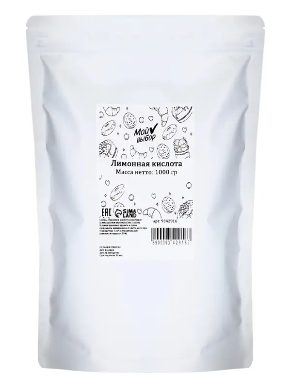 Лимонная кислота Мой выбор, 1000 г