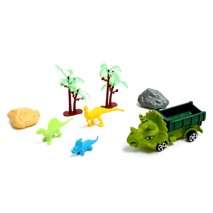 Грузовик &laquo;Парк животных&raquo;, инерция, игровой набор, МИКС