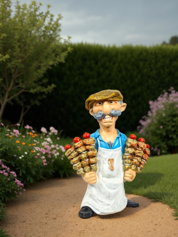 Садовая фигура из полистоуна «Шашлычник», 60×29×40 см Садовая фигура из полистоуна «Шашлычник», 60×29×40 см