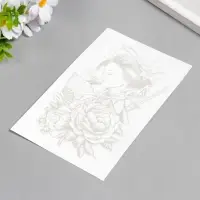 Переводная тату на тело «Гейша с мечом», 18×11 см, МИКС