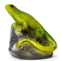 Садовая фигура из гипса &laquo;Ящерица на камне&raquo;, 16.5&times;13&times;16 см