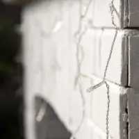 Гирлянда &laquo;Бахрома&raquo; 1.8&times;0.5 м, IP20, прозрачная нить, 48 LED, свечение мульти, 8 режимов, 220 В