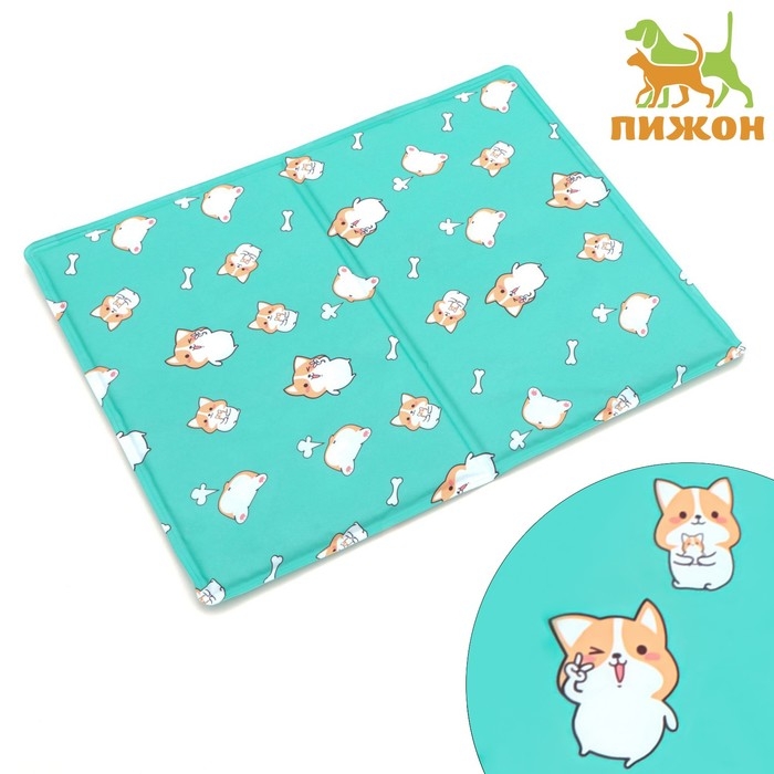 Коврик охлаждающий (гель), 65 х 50 см, корги Коврик охлаждающий (гель), 65 х 50 см, корги