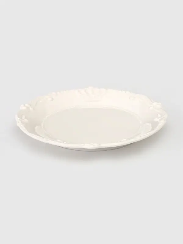 Тарелка Crown, d=20 см, фарфор, белая